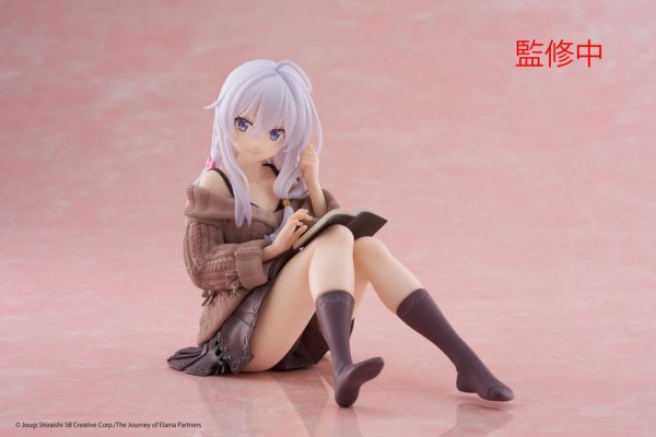 Wandering Witch: The Journey of Elaina PVC Statue Desktop Cute Figure Elaina Casual Clothes 13 cm