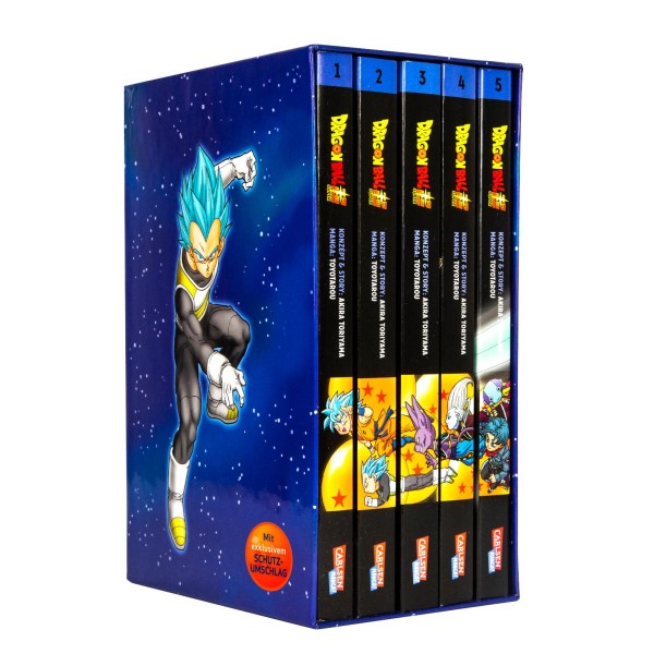 Dragon Ball Super Baende 1-5 im Sammelschuber mit Extra