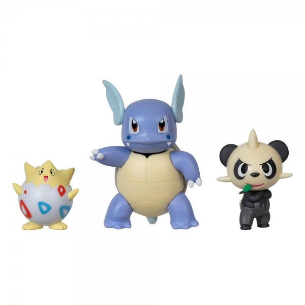 Pokémon Battle Figure Set Figuren 3er-Pack Pikachu, Amonitas, Lucario
