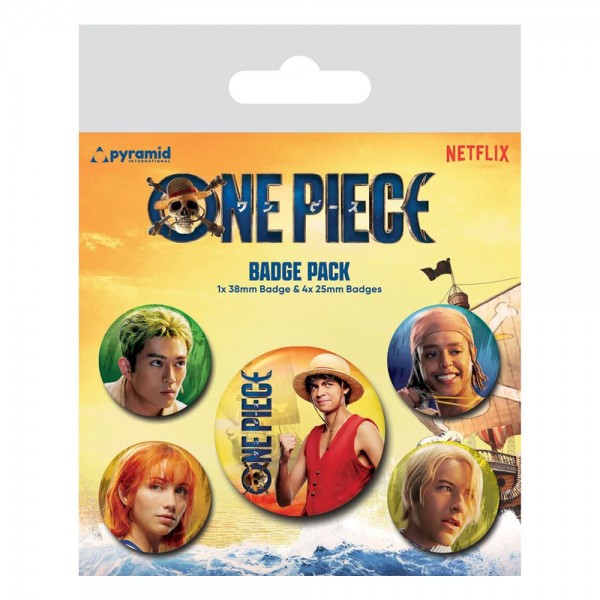One Piece Ansteck-Buttons 5er-Pack The Straw Hats