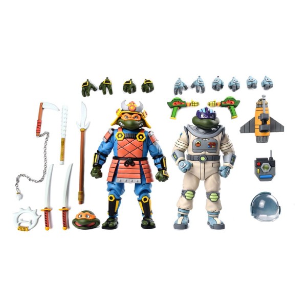 Teenage Mutant Ninja Turtles (Cartoon) Actionfiguren 2er-Pack Space Adventure & Samurai Turtles 18cm