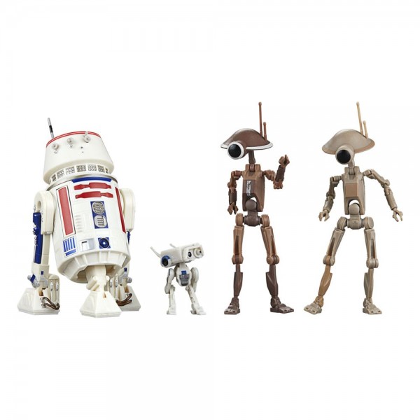 Star Wars: The Mandalorian Black Series Actionfiguren 4er-Pack R5-D4, BD-72 & Pit Droids