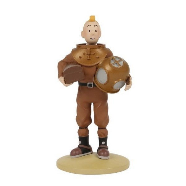 Tim und Struppi Figur: Tim als Taucher (12 cm)