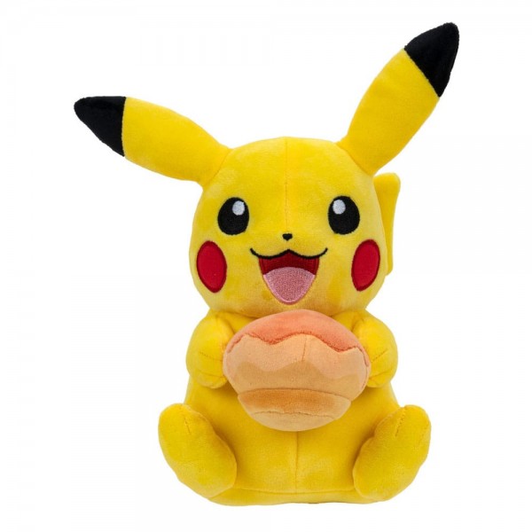 Pokémon Plüschfigur Pikachu with Pecha Poké Puff (Orange) Accy (20 cm)