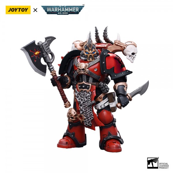 Warhammer 40k Actionfigur 1/18 Chaos Space Marines Red Corsairs Exalted Champion Gotor the Blade 12