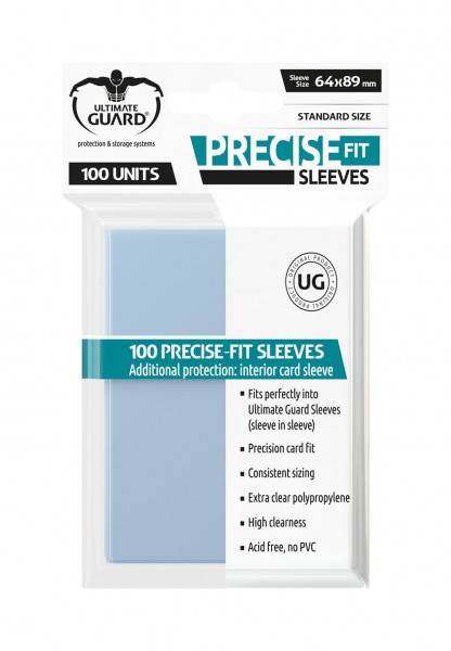 Ultimate Guard Precise-Fit Sleeves Standard Größe Transparent (100)