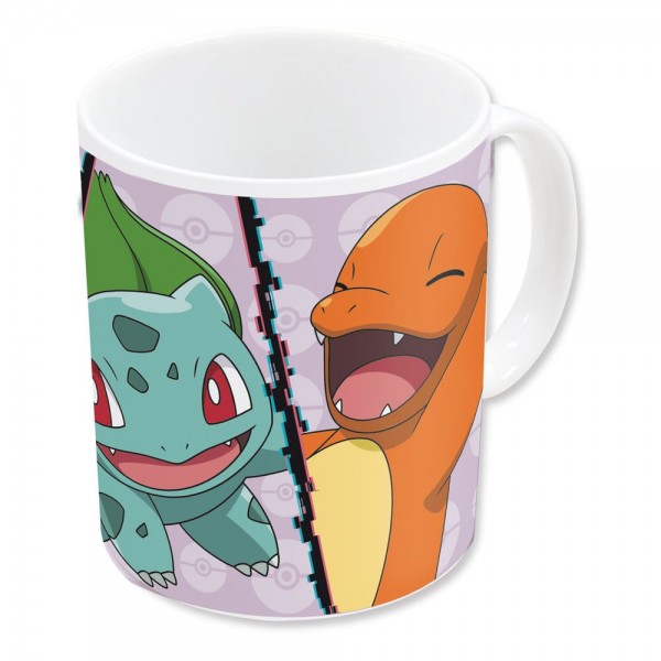 Pokemon Tasse Glumanda, Bisasam, Schiggy, Pikachu 320 ml