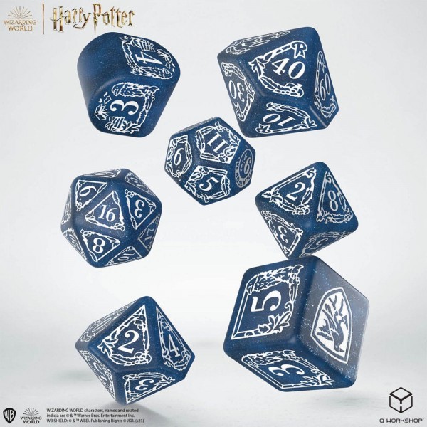 Harry Potter Würfel Set Ravenclaw Modern Dice Set - Blue (7)