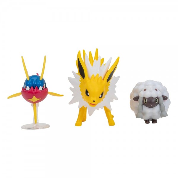 Pokémon Battle Figure Set Figuren 3er-Pack Wolly, Kanivnaha, Blitza