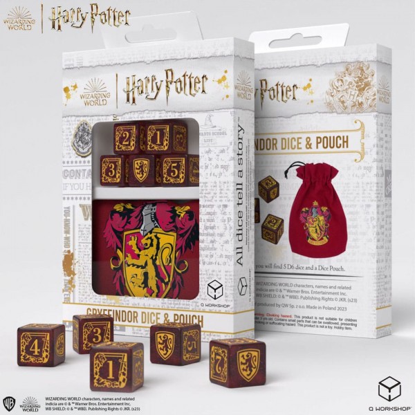 Harry Potter Würfel Set Gryffindor Dice &amp; Pouch Set (5)