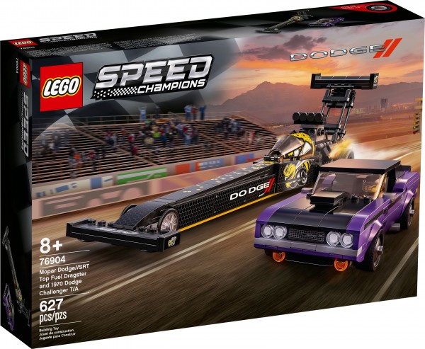 LEGO® Speed Champions 76904 Mopar Dodge//SRT Dragster &amp; 1970 Dodge Challenger