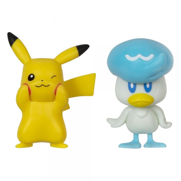 Pokémon Gen IX Battle Figure Pack Minifiguren 2er-Pack Pikachu &amp; Kwaks 5 cm