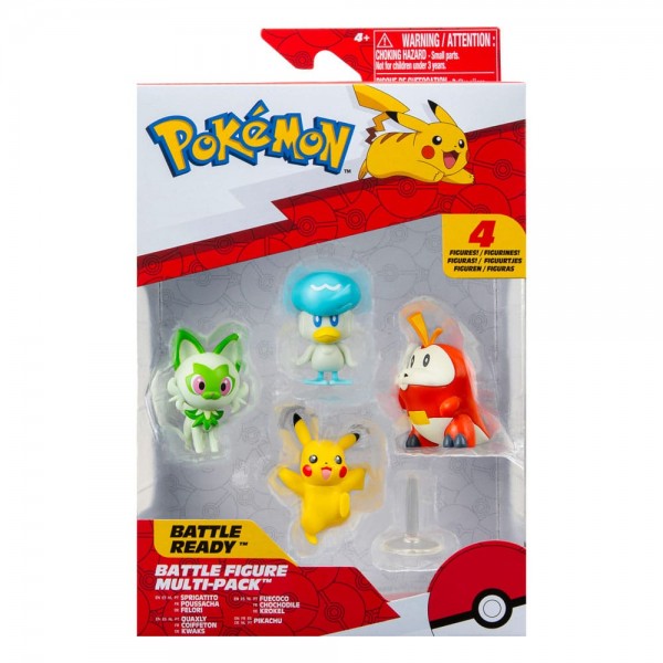 Pokémon Gen IX Battle Figure Set Figuren 4er-Pack