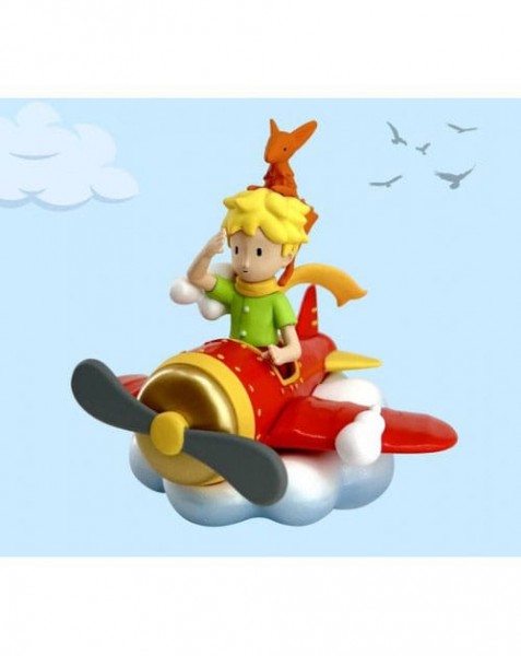 Der Kleine Prinz Figur - Little Prince &amp; Fox on the Plane 7 cm