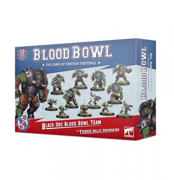 Blood-Bowl Black-Orc-Team für Blood Bowl: Die Thunder Valley Greenskins