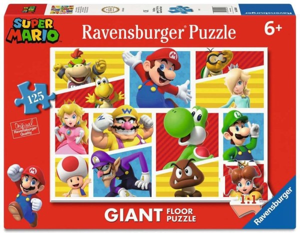 Super Mario Giant Floor Puzzle Marios Freunde und Feinde (125 Teile)