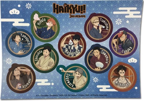 Haikyu!! Sticker Bathrobe Group