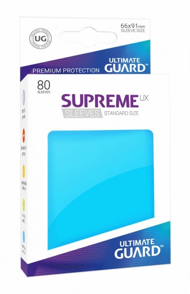 Ultimate Guard Supreme UX Sleeves Standardgröße Hellblau (80)