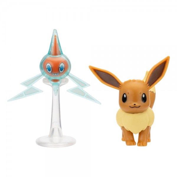 Pokémon Battle Figure Set Figuren 2er-Pack Evoli #4, Rotom 5 cm