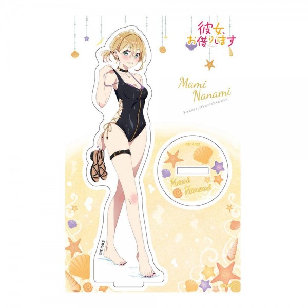Rent-A-Girlfriend Swimsuit and Girlfriend Acryl Figur Mami Nanami 14 cm