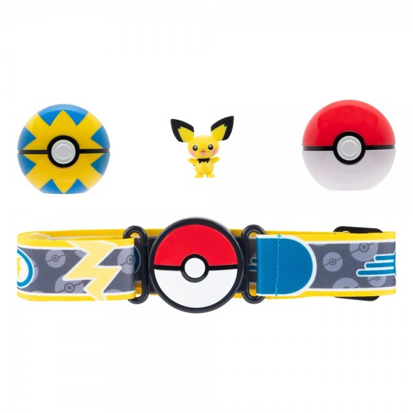 Pokémon Clip'n'Go Poké Gürtel Set Pokéball, Flottball & Pichu