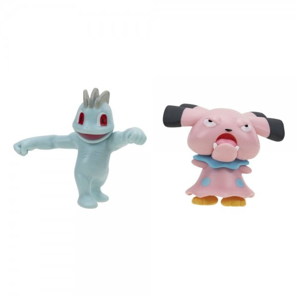 Pokémon Battle Figure Set Figuren 2er-Pack Machollo, Snubbull