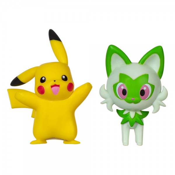 Pokémon Gen IX Battle Figure Pack Minifiguren 2er-Pack Pikachu &amp; Felori 5 cm