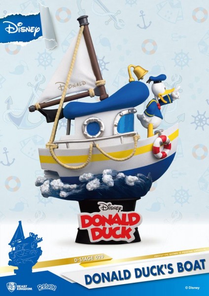 Disney Summer Series D-Stage PVC Diorama Donald Duck&#039;s Boot 15 cm